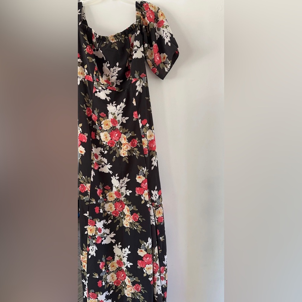 Floral dress, xl,